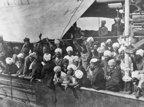 Indian Immigrants, Komagata Maru, Vancouver, 1914